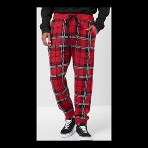 Plaid Print Joggers